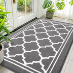 Buganda Large Indoor Door Mat, Dirt-Resistant and Absorbent Doormat, Low by Buganda