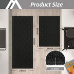 COSY HOMEER 60x24Inch/35X24Inch Kitchen Rugs Sets Non-Slip Washable Kitchen Mats - Image 2