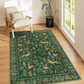 DUKINO 4x6 Rug, Washable Animal Area Rug by DUKINO