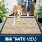 OLANLY Front Door Mat Outside Entrance 47x23, Heavy Duty Sturdy Natural Rubber - Image 6