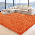 6x9 Orange Area Rugs for Living Room, Large Fluffy Shag Rug for Bedroom Nursery by Unknown