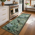 GarveeHome Forest Runner Rug, Botanical Low Pile Non Slip Stain Resistance by GarveeHome