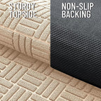 OLANLY Front Door Mat Outside Entrance 47x32, Heavy Duty Sturdy Natural Rubber - Image 4
