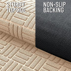 OLANLY Front Door Mat Outside Entrance 47x23, Heavy Duty Sturdy Natural Rubber - Image 4