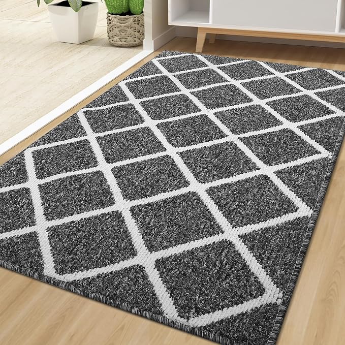Finchitty Large Indoor Door Mat, Non-Slip Absorbent Resist Dirt Entrance Mat by Finchitty