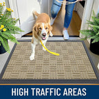 OLANLY Front Door Mat Outside Entrance 47x32, Heavy Duty Sturdy Natural Rubber - Image 6