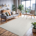 CAMILSON Easy Jute Rug 9x12, Indoor Outdoor Off-White Color Fiber Area Rugs - Image 6