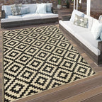 SAND MINE Reversible Mats, Plastic Straw Rug, Modern Area Rug, Large Floor Mat - Image 6