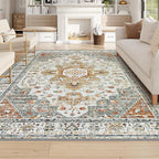 Moynesa Ultra-Thin Vintage Area Rug 6x9, Large Living Room Rugs by Moynesa