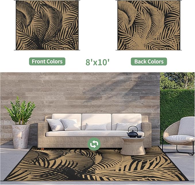 GENIMO Outdoor Rug 8' x 10' Waterproof - Image 3