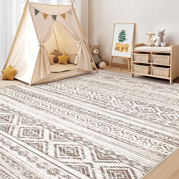 cotiled 8x10 Area Rugs Living Room Rug: Washable Boho Rugs - Image 6