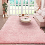 Ophanie Pink Area Rugs for Bedroom Girls, 5x8 Kids Fluffy Fuzzy Furry Shag by Ophanie