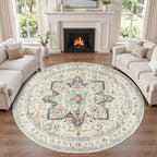 Tortania 8' Round Area Rug Living Room Rugs - Image 6