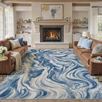 DMOYEST 8x10 Area Rug for Living Room:Washable Modern Neutral Abstract Rug - Image 7