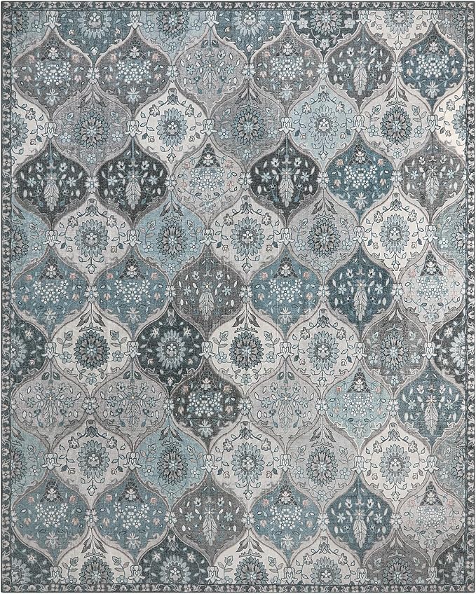 Lahome Moroccan 8x10 Area Rugs for Living Room, Washable Rugs 8x10 Ultra-Thin - Image 8