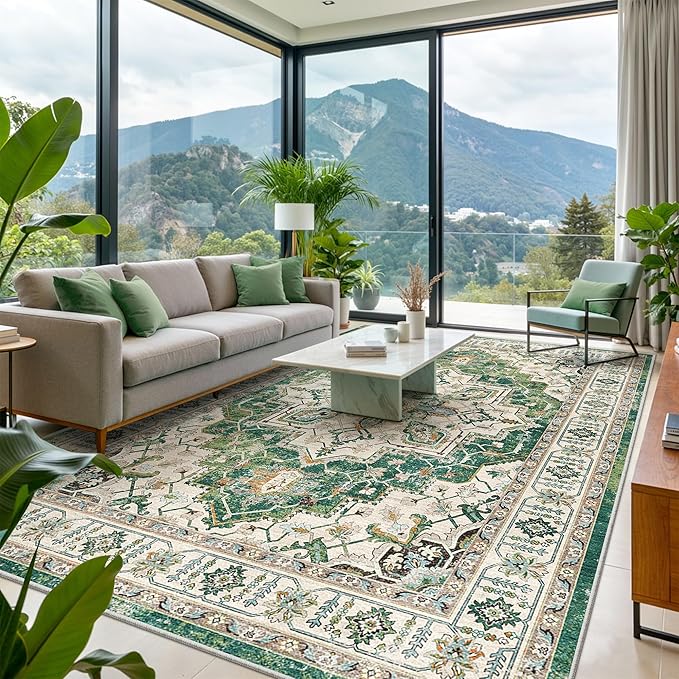 zesthome 9x12 Area Rugs, Stain Resistant Washable Rug, Ultra-Thin Rugs - Image 4