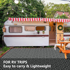 Outdoor Patio Plastic Straw Rug - Image 2