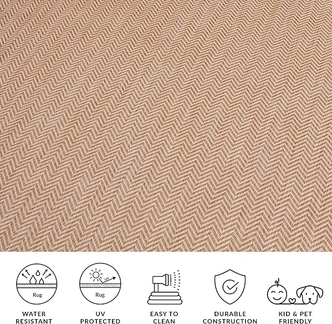 SAFAVIEH Outdoor Square Rug 4' - Image 8
