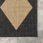 Nuloom Outdoor Performance Collection Sabina Dark Grey/Ivory, High Traffic - Image 4