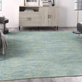 Nourison Home Nourison Essentials Blue Green 9' x Square Area Rug by NourisonHome
