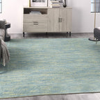 Nourison Home Nourison Essentials Blue Green 9' x Square Area Rug by NourisonHome