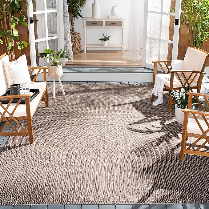 SAFAVIEH Outdoor Area Rug 8x11 - Image 8