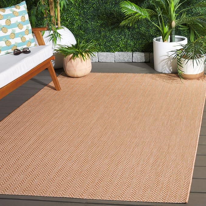 SAFAVIEH Outdoor Square Rug 4' by Unknown