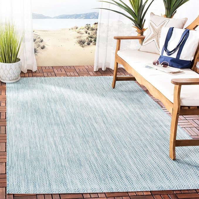 SAFAVIEH Outdoor Area Rug 9x12 - Image 3