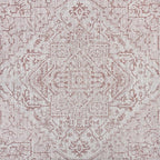 JONATHAN Y Boho Medallion Indoor Outdoor Square Area Rug 9X9 Red/Taupe - Image 8